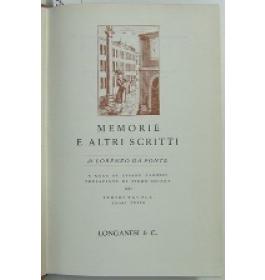 Memorie e altri scritti