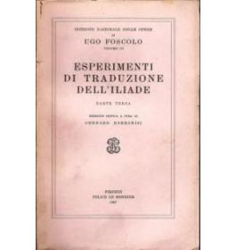 Esperimenti di traduzione dell'Iliade. Parte terza