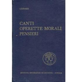 Canti Operette morali Pensieri