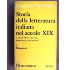 Storia della letteratura italiana nel secolo XIX. Vol I