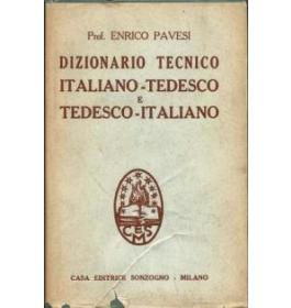 Dizionario tecnico italiano-tedesco e tedesco-italiano