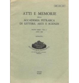 Atti e memorie della Accademia Petrarca di lettere, arti e scienze