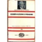 Osservazioni e pensieri