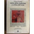 Storia della tradizione e critica del testo