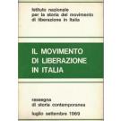 Il movimento di liberazione in Italia Luglio-Settembre 1969