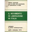 Il movimento di liberazione in Italia Aprile-Settembre 1970