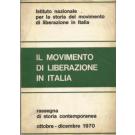 Il movimento di liberazione in Italia Ottobre-Dicembre 1970